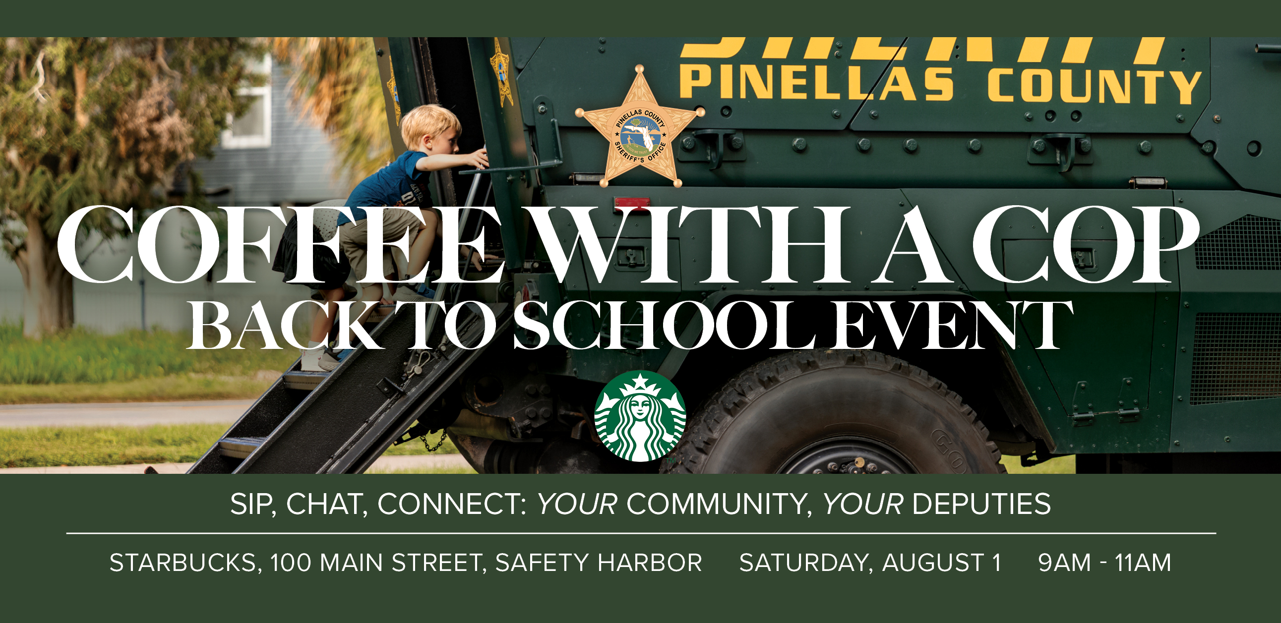 Coffee with a Cop Back to School